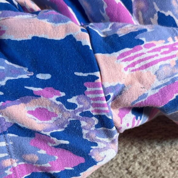 Lilly Pulitzer Blue and Pink Patterned Athletic Shorts - Picture 6 of 11